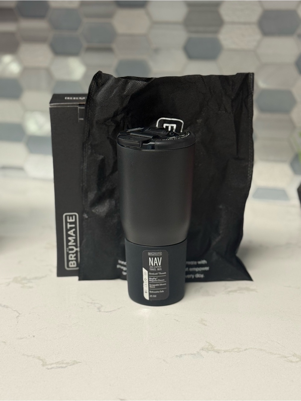 Bromate NAV Insulated Travel Mug - Black